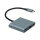 ROLINE Display Adapter USB Typ C - HDMI, USB 3.2 Gen 1 Typ A, Typ C PD