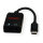 ROLINE Adapter USB Typ C - 2x 3,5mm Audio, ST/BU, 0,13 m