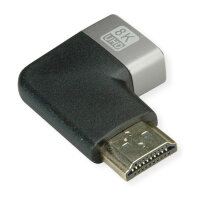 ROLINE 8K HDMI Adapter, HDMI ST/BU, 90 gewinkelt