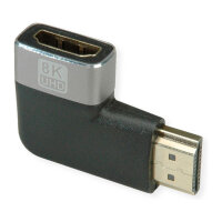 ROLINE 8K HDMI Adapter, HDMI ST/BU, 90 gewinkelt