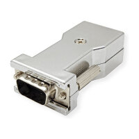 ROLINE DB9 Stecker-RJ45 Buchse 8P/8C 8Ltg., silberfarben