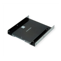 ROLINE Montageadapter, 3,5 Zoll Rahmen fr 1x 2.5 HDD/SSD, Metall, schwarz