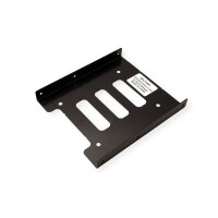 ROLINE Montageadapter, 3,5 Zoll Rahmen fr 1x 2.5 HDD/SSD, Metall, schwarz