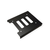 ROLINE Montageadapter, 3,5 Zoll Rahmen fr 1x 2.5 HDD/SSD, Metall, schwarz