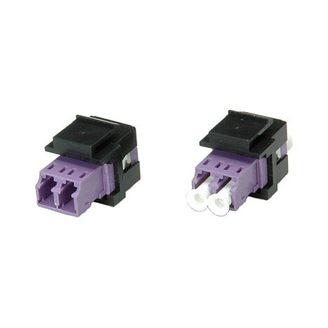 ROLINE Keystone LWL-Adapter LC/LC Duplex Multimode OM4