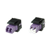ROLINE Keystone LWL-Adapter LC/LC Duplex Multimode OM4