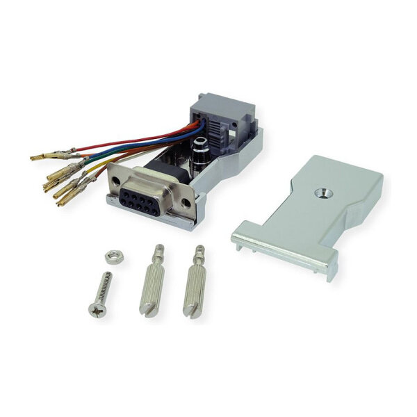 ROLINE DB9 Buchse-RJ45 Buchse 8P/8C 8Ltg., silberfarben