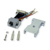 ROLINE DB9 Buchse-RJ45 Buchse 8P/8C 8Ltg., silberfarben