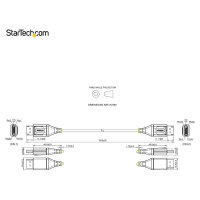 STARTECH.COM 1m VESA zertifiziertes DisplayPort 1.4 Kabel - 8K 60Hz HDR10 - Ultra HD 4K 120Hz Video - DP 1.4 Kabel - M/M