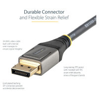 STARTECH.COM 1m VESA zertifiziertes DisplayPort 1.4 Kabel - 8K 60Hz HDR10 - Ultra HD 4K 120Hz Video - DP 1.4 Kabel - M/M
