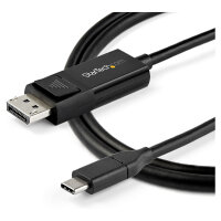STARTECH.COM 6.6?ft.?2m? USB C to DisplayPort 1.4 Cable Bidirectional?8K 30 HBR3? Thunderbolt 3 /?USB-C Adapter?Cable
