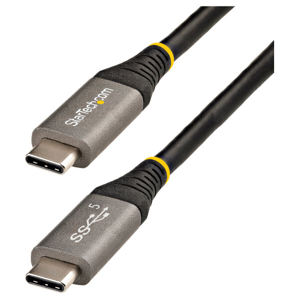 STARTECH.COM 2m USB-C Cable 5Gbit/s High Quality USB-C Cable USB 3.1/3.2 Gen 1 Type-C Cable 100W 5A PD DP Alt Mode