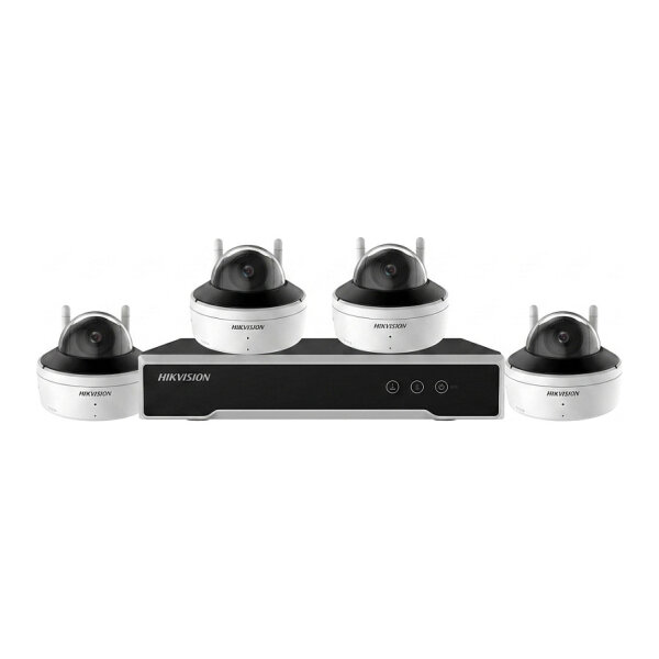 HIKVISION NK844W1H-1T(E) berwachungsset NVR und 4x Dome WLAN