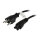 Synergy21 Netzkabel 230V Schweiz(Stecker)J12/Kaltgeräte C5(Buchse,Michymouse), 1,8m, Black,
