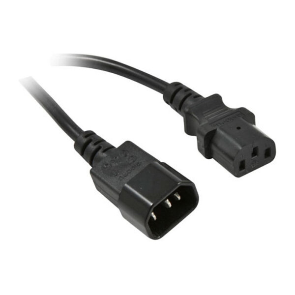 Synergy21 Netzkabel 230V Kaltgeräte IEC-C13(Buchse)/Kaltgeräte IEC-C14(Stecker), 2m, ,