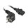 Synergy21 Netzkabel 230V Schutzkontakt CEE7(Stecker)->Kaltgeräte IEC-C13(Buchse), 3m, Black, ,