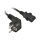 Synergy21 Netzkabel 230V Schutzkontakt CEE7(Stecker)->Kaltgeräte IEC-C13(Buchse), 0,5m, Black, ,