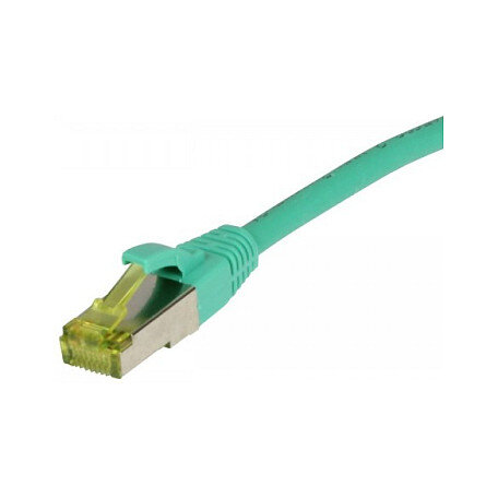 Synergy21 Patchkabel RJ45, CAT6A 500Mhz, 1,0m, grün, S-STP(S/FTP), TPE/LSZH(Ultraflex), AWG26, mit CAT7 Rohkabel,