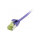 Synergy21 Patchkabel RJ45, CAT6A 500Mhz, 2m, lila, U/FTP, slimline rund d=3,8mm, TPE/LSZH(Superflex), AWG32, mit CAT7 Rohkabel,