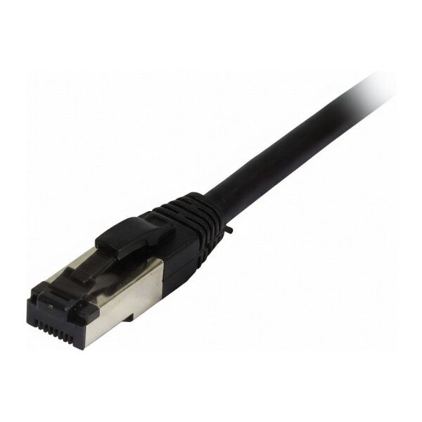 Synergy21 Patchkabel RJ45, CAT8.1 2000Mhz, 7,5m, schwarz, S-STP(S/FTP), TPE/LSZH(SuperFlex), AWG26,