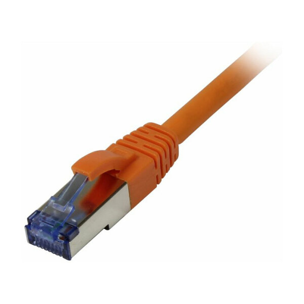 Synergy21 Patchkabel RJ45, CAT6A 500Mhz, 0,5m, orange, S-STP(S/FTP), Komponent getestet(GHMT certified), AWG26,