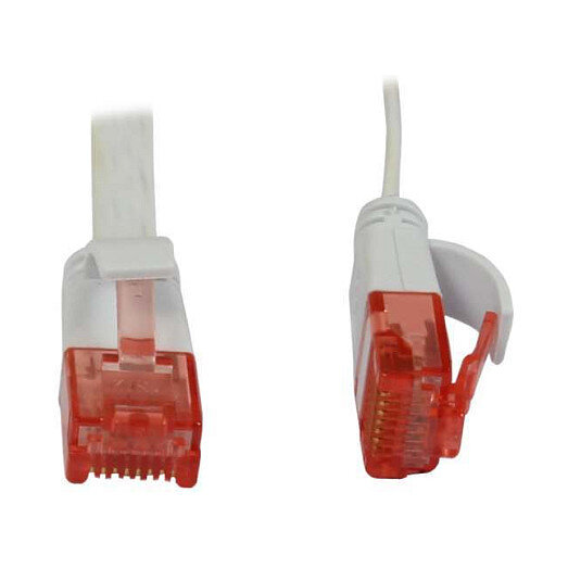 Synergy21 Patchkabel RJ45, CAT6 250Mhz, 5m weiss, UTP(U/UTP), PVC, Flach
