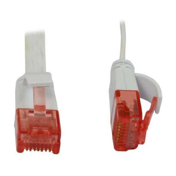 Synergy21 Patchkabel RJ45, CAT6 250Mhz, 0,25m weiss, UTP(U/UTP), PVC, Flach