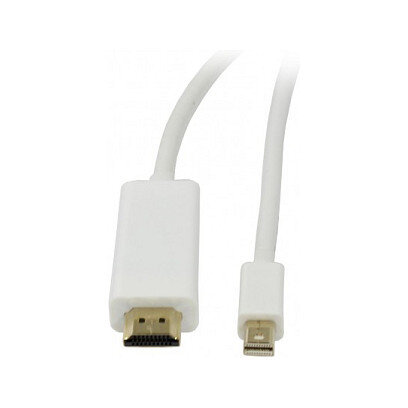 Synergy21 Kabel Video DisplayPort mini 1.2 => HDMI 2.0, ST/ST, 1,5m, Ultra HD 4K@60hz 4:4:4, 8 Bit HDR,
