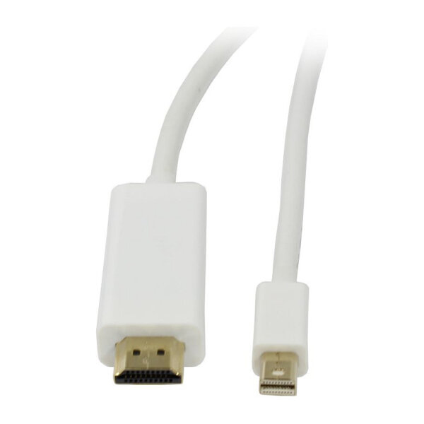 Synergy21 Kabel Video DisplayPort mini 1.2 => HDMI 2.0, ST/ST, 2m, Ultra HD 4K@60hz 4:4:4, 8 Bit HDR,