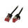 Synergy21 Patchkabel RJ45, CAT6 250Mhz, 0,25m schwarz, U/FTP, slimline rund d=3,6mm,