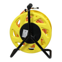 Synergy21 Kabeltrommel, CAT6A, 50m, CAT7A Rohkabel S-STP(S/FTP), mit 1x Buchse/Stecker RJ45(CAT6A), LSZH,