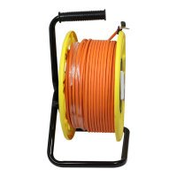Synergy21 Kabeltrommel, CAT6A, 90m, CAT7A Rohkabel S-STP(S/FTP), mit 1x Buchse/Stecker RJ45(CAT6A), LSZH,