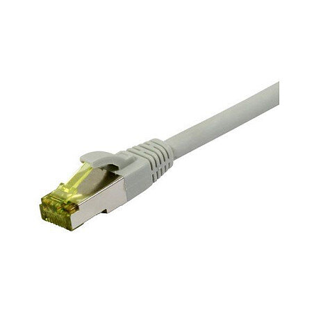 Synergy21 Patchkabel RJ45, CAT6A 500Mhz, 2m, grau, S-STP(S/FTP), TPE/LSZH(Ultraflex), AWG26, mit CAT7 Rohkabel,