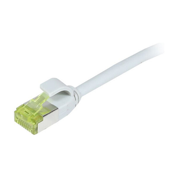 Synergy21 Patchkabel RJ45, CAT6A 500Mhz, 1,5m, grau, S-STP(S/FTP), slimline rund d=4,5mm, TPE/LSZH(Superflex), AWG28, mit CAT7 Rohkabel,