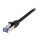 Synergy21 Patchkabel RJ45, CAT6A 500Mhz, 0,25m, schwarz, S-STP(S/FTP), AWG27, LSZH,