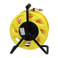 Synergy21 Kabeltrommel, CAT6A, 50m, CAT7A Rohkabel S-STP(S/FTP), mit 2x Buchsen RJ45(CAT6A), LSZH,