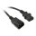 Synergy21 Netzkabel 230V Kaltgeräte IEC-C13(Buchse)/Kaltgeräte IEC-C14(Stecker), 0,5m