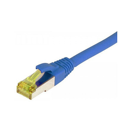 Synergy21 Patchkabel RJ45, CAT6A 500Mhz, 1,5m, blau, S-STP(S/FTP), TPE/LSZH(Ultraflex), AWG26, mit CAT7 Rohkabel,