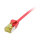 Synergy21 Patchkabel RJ45, CAT6A 500Mhz, 0,15m, rot, U/FTP, slimline rund d=3,8mm, TPE/LSZH(Superflex), AWG32, mit CAT7 Rohkabel,