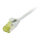 Synergy21 Patchkabel RJ45, CAT6A 500Mhz, 1,5m, grau, U/FTP, slimline rund d=3,8mm, TPE/LSZH(Superflex), AWG32, mit CAT7 Rohkabel,