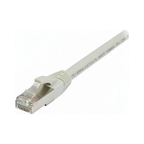 Synergy21 Patchkabel RJ45, CAT8.1 2000Mhz, 0,25m, grau, S-STP(S/FTP), TPE/LSZH(SuperFlex), AWG26,