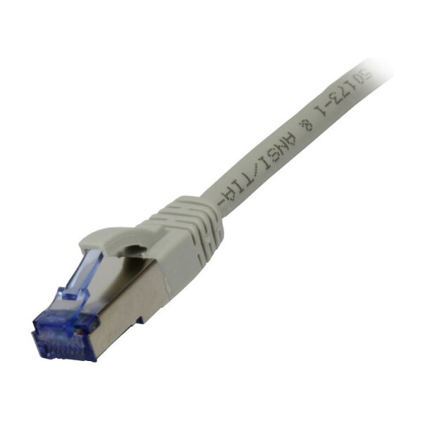 Synergy21 Patchkabel RJ45, CAT6A 500Mhz, 1,5m, grau, S-STP(S/FTP), Komponent getestet(GHMT certified), AWG26,
