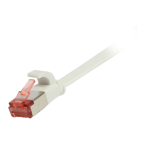 Synergy21 Patchkabel RJ45, CAT6 250Mhz, 2m weiss, FTP(U/FTP), TPE(Superflex), Flach