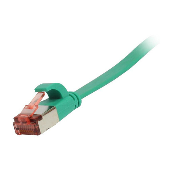 Synergy21 Patchkabel RJ45, CAT6 250Mhz, 0,25m grün, FTP(U/FTP), TPE(Superflex), Flach