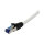 Synergy21 Patchkabel RJ45, CAT6A 500Mhz, 0,25m, weiss, S-STP(S/FTP), PUR(Superflex), Außen/Outdoor/Industrie, AWG26,