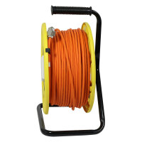 Synergy21 Kabeltrommel, CAT6A, 90m, CAT7A Rohkabel S-STP(S/FTP), mit 2x Buchsen RJ45(CAT6A), LSZH,