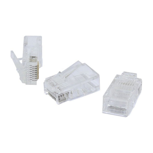 Synergy21 TP-Stecker TP,ungeschirmt,RJ-45, 100-Pack, für Flachkabel