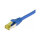 Synergy21 Patchkabel RJ45, CAT6A 500Mhz, 0,15m, blau, S-STP(S/FTP), TPE/LSZH(Ultraflex), AWG26, mit CAT7 Rohkabel,