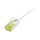 Synergy21 Patchkabel RJ45, CAT6A 500Mhz, 0,15m, weiss, U/FTP, slimline rund d=3,8mm, TPE/LSZH(Superflex), AWG32, mit CAT7 Rohkabel,