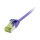 Synergy21 Patchkabel RJ45, CAT6A 500Mhz, 3m, lila, U/FTP, slimline rund d=3,8mm, TPE/LSZH(Superflex), AWG32, mit CAT7 Rohkabel,